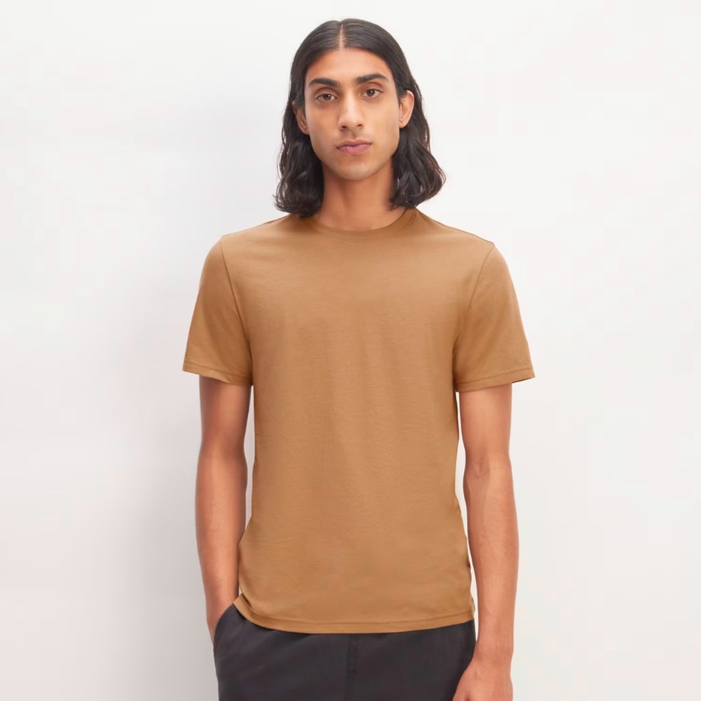 ⚡️MUST GO free ship! Everlane Uniform Organic Essential Tee - Medium - Brown/Tan